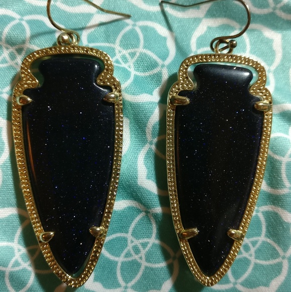 SOLD ON EBAY Rare Navy Kendra Scott Skylar Arrow - Picture 4 of 7